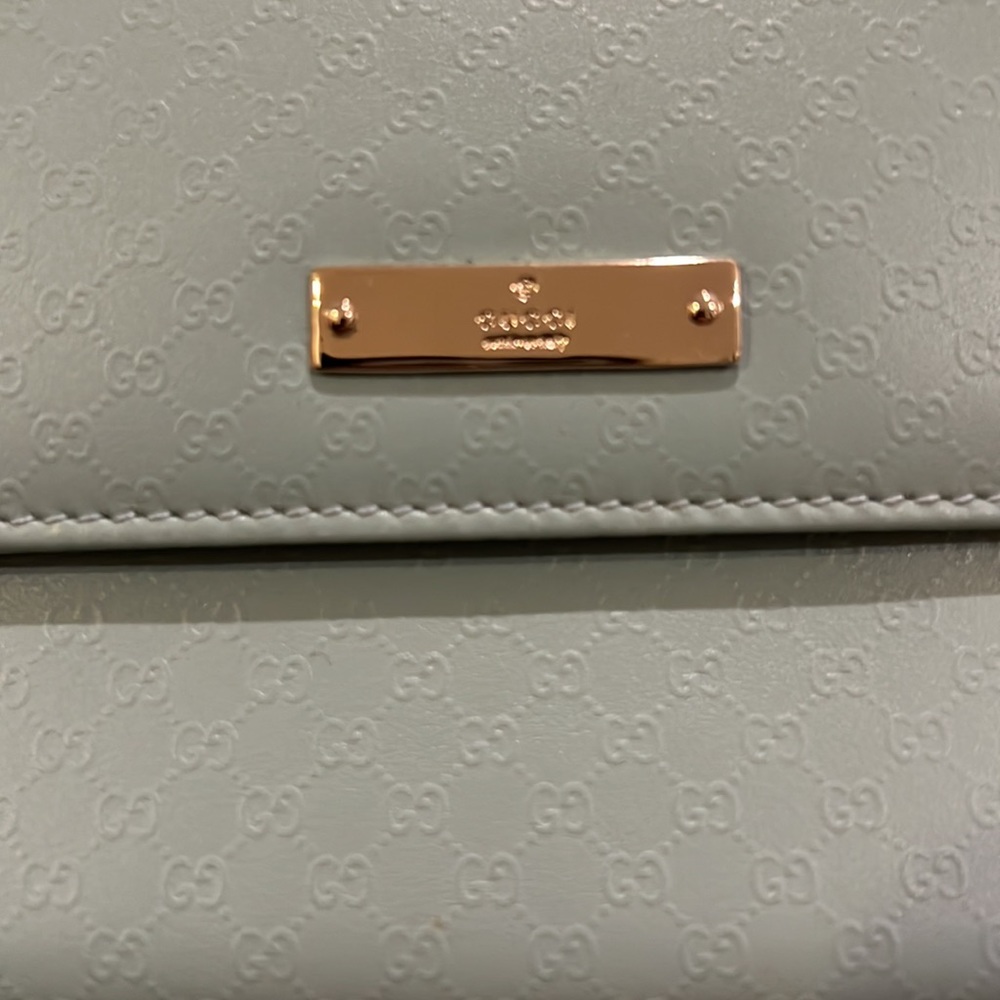 Gucci card case/wallet, new with a tag, light blue, elegant - Picture 5 of 8
